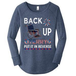 Back Up Terry Put It In Reverse Tee Funny July 4th Of July Gift Women's Perfect Tri Tunic Long Sleeve Shirt