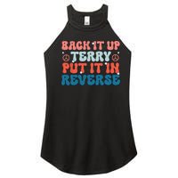 Back Up Terry Put It In Reverse Groovy Vintage 4th Of July Women’s Perfect Tri Rocker Tank