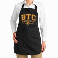 BTC University To The Moon Funny Distressed Bitcoin College Apron