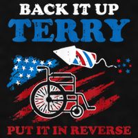 Back Up Terry Put It In Reverse 4th Of July Funny Patriotic Ladies PosiCharge Tri-Blend Wicking Tank