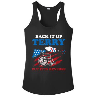Back Up Terry Put It In Reverse 4th Of July Funny Patriotic Ladies PosiCharge Competitor Racerback Tank