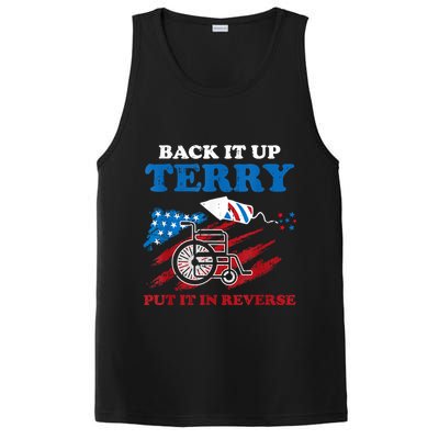 Back Up Terry Put It In Reverse 4th Of July Funny Patriotic PosiCharge Competitor Tank