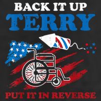 Back Up Terry Put It In Reverse 4th Of July Funny Patriotic Microfiber Hand Towel