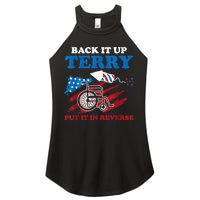 Back Up Terry Put It In Reverse 4th Of July Funny Patriotic Women's Perfect Tri Rocker Tank