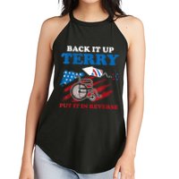 Back Up Terry Put It In Reverse 4th Of July Funny Patriotic Women's Perfect Tri Rocker Tank