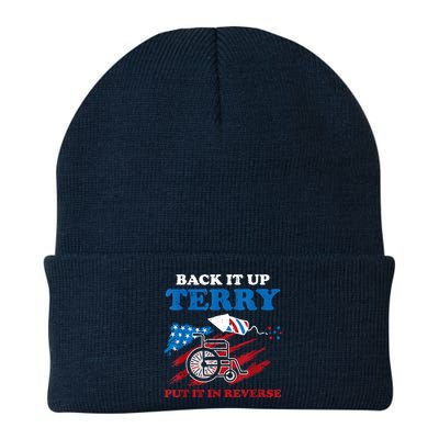 Back Up Terry Put It In Reverse 4th Of July Funny Patriotic Beanie