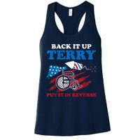 Back Up Terry Put It In Reverse 4th Of July Funny Patriotic Womens Tank Top