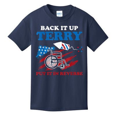 Back Up Terry Put It In Reverse 4th Of July Funny Patriotic Kids T-Shirt