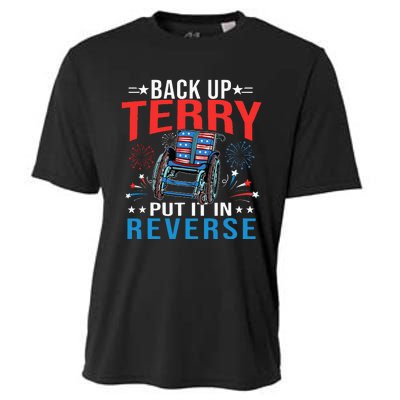 Back Up Terry Put It In Reverse Fireworks Funny 4th Of July Cooling Performance Crew T-Shirt