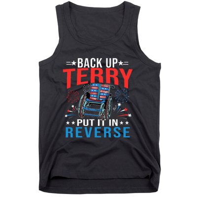 Back Up Terry Put It In Reverse Fireworks Funny 4th Of July Tank Top