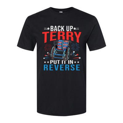 Back Up Terry Put It In Reverse Fireworks Funny 4th Of July Softstyle CVC T-Shirt