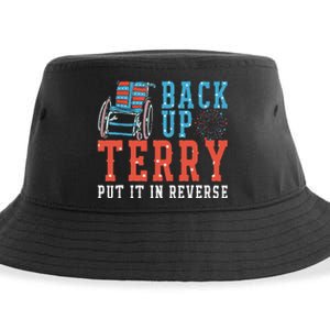 Back Up Terry Put It In Reverse Firework 4th Of July Sustainable Bucket Hat