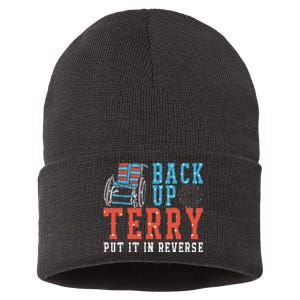 Back Up Terry Put It In Reverse Firework 4th Of July Sustainable Knit Beanie