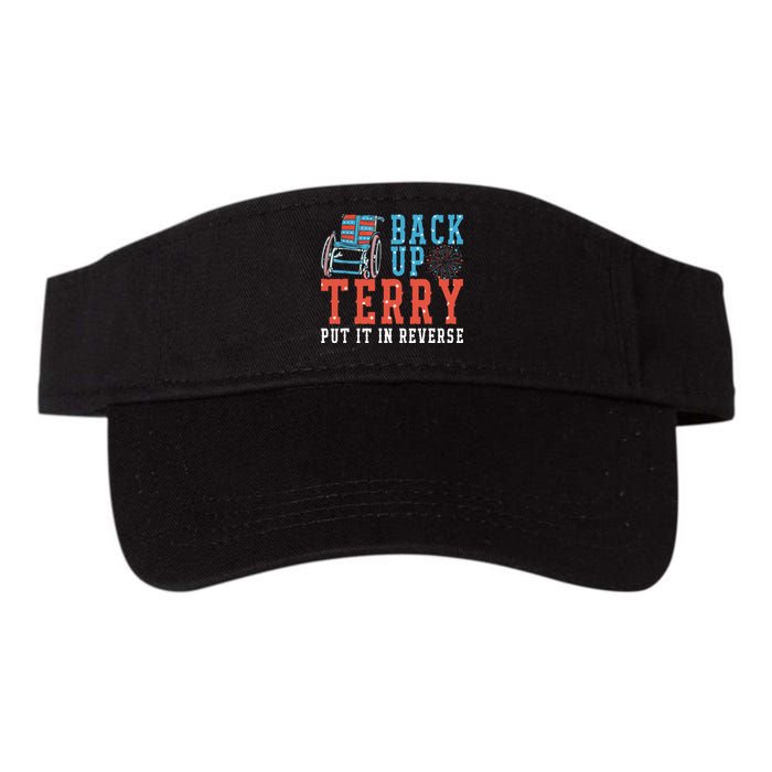 Back Up Terry Put It In Reverse Firework 4th Of July Valucap Bio-Washed Visor