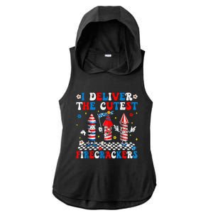 Back Up Terry Put It In Reverse Funny July 4th Firework Ladies PosiCharge Tri-Blend Wicking Draft Hoodie Tank