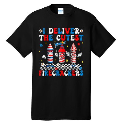 Back Up Terry Put It In Reverse Funny July 4th Firework Tall T-Shirt