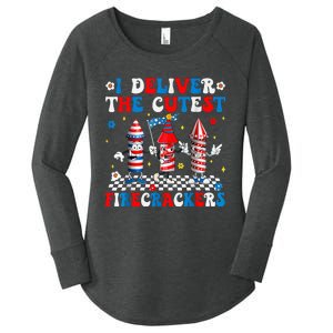 Back Up Terry Put It In Reverse Funny July 4th Firework Women's Perfect Tri Tunic Long Sleeve Shirt