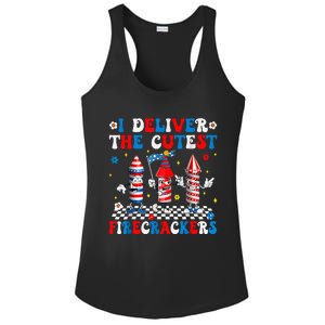 Back Up Terry Put It In Reverse Funny July 4th Firework Ladies PosiCharge Competitor Racerback Tank