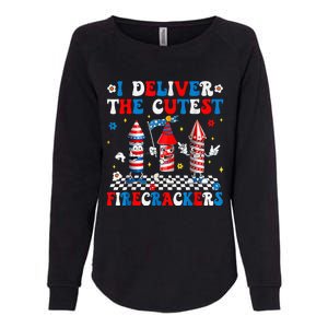 Back Up Terry Put It In Reverse Funny July 4th Firework Womens California Wash Sweatshirt