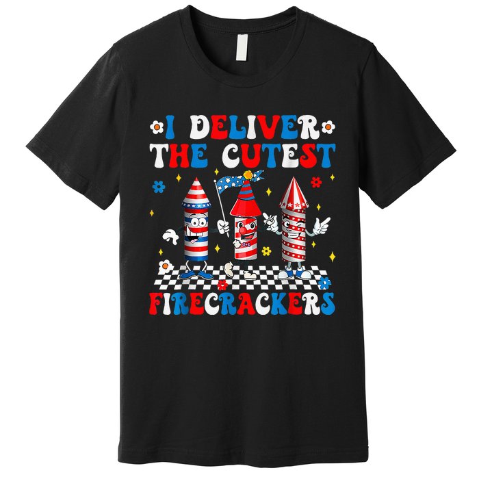 Back Up Terry Put It In Reverse Funny July 4th Firework Premium T-Shirt