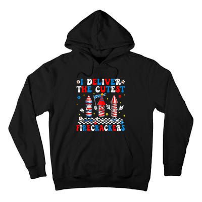 Back Up Terry Put It In Reverse Funny July 4th Firework Tall Hoodie