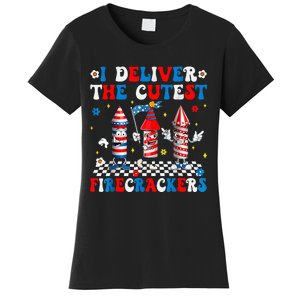 Back Up Terry Put It In Reverse Funny July 4th Firework Women's T-Shirt