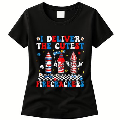 Back Up Terry Put It In Reverse Funny July 4th Firework Women's T-Shirt