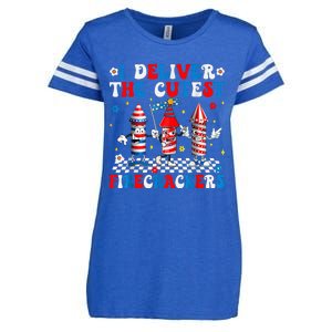 Back Up Terry Put It In Reverse Funny July 4th Firework Enza Ladies Jersey Football T-Shirt