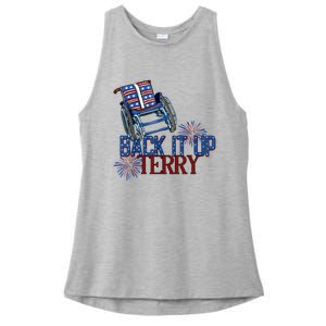 Back Up Terry Put It In Reverse Cute Gift Ladies PosiCharge Tri-Blend Wicking Tank