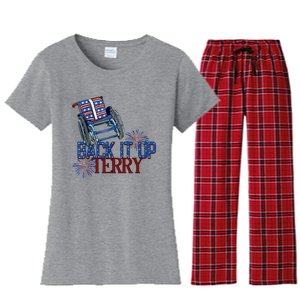 Back Up Terry Put It In Reverse Cute Gift Women's Flannel Pajama Set