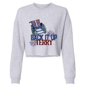 Back Up Terry Put It In Reverse Cute Gift Cropped Pullover Crew