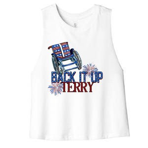 Back Up Terry Put It In Reverse Cute Gift Women's Racerback Cropped Tank