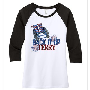 Back Up Terry Put It In Reverse Cute Gift Women's Tri-Blend 3/4-Sleeve Raglan Shirt