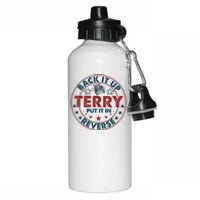 Back Up Terry Put It In Reverse Firework Funny 4th Of July Shirts Aluminum Water Bottle