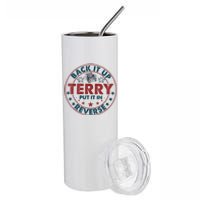 Back Up Terry Put It In Reverse Firework Funny 4th Of July Shirts Stainless Steel Tumbler