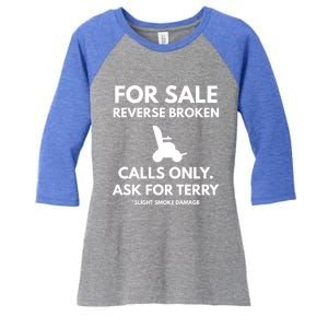 Back Up Terry Put It In Reverse Cool Gift Women's Tri-Blend 3/4-Sleeve Raglan Shirt