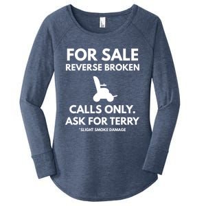 Back Up Terry Put It In Reverse Cool Gift Women's Perfect Tri Tunic Long Sleeve Shirt