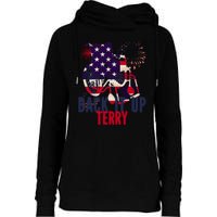 Back Up Terry Put It In Reverse 4th Of July Womens Funnel Neck Pullover Hood