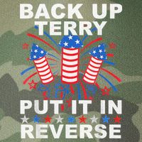 Back Up Terry Put It In Reverse Firework Funny 4th Of July Legacy Tie Dye Trucker Hat
