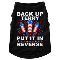 Back Up Terry Put It In Reverse Firework Funny 4th Of July Doggie Tank
