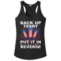Back Up Terry Put It In Reverse Firework Funny 4th Of July Ladies PosiCharge Competitor Racerback Tank