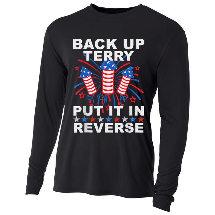 Back Up Terry Put It In Reverse Firework Funny 4th Of July Cooling Performance Long Sleeve Crew