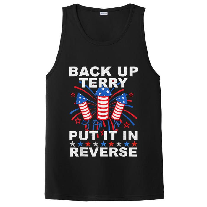 Back Up Terry Put It In Reverse Firework Funny 4th Of July PosiCharge Competitor Tank