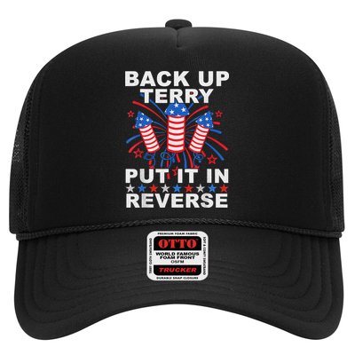 Back Up Terry Put It In Reverse Firework Funny 4th Of July Trucker Hat