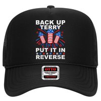 Back Up Terry Put It In Reverse Firework Funny 4th Of July Trucker Hat