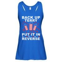 Back Up Terry Put It In Reverse Firework Funny 4th Of July Ladies Essential Flowy Tank