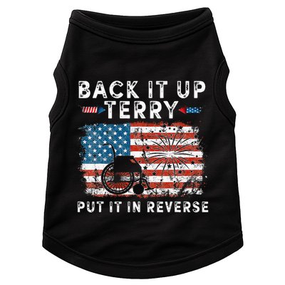 Back Up Terry Put It In Reverse Firework Funny 4th Of July Doggie Tank