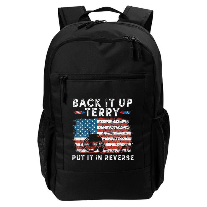 Back Up Terry Put It In Reverse Firework Funny 4th Of July Backpack