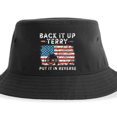 Back Up Terry Put It In Reverse Firework Funny 4th Of July Sustainable Bucket Hat