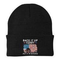 Back Up Terry Put It In Reverse Firework Funny 4th Of July Beanie